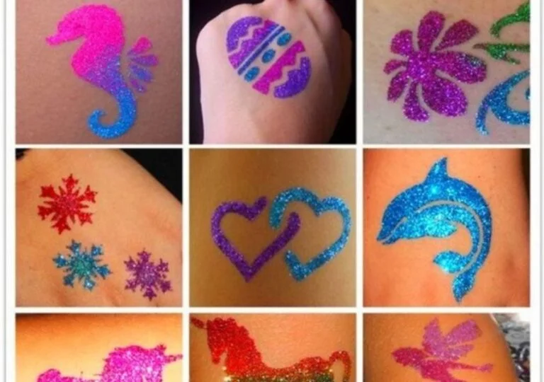 Glitter tattoo